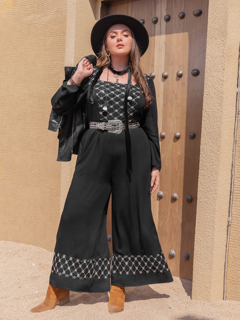 Plus Size Autumn/Winter Long Sleeve Jumpsuit - Image 6