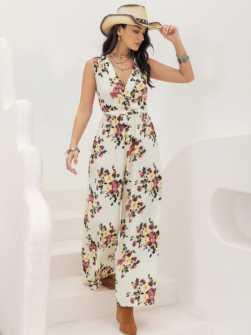 Women's Printed Sling Jumpsuit - Fashionable and Comfortable - Image 5