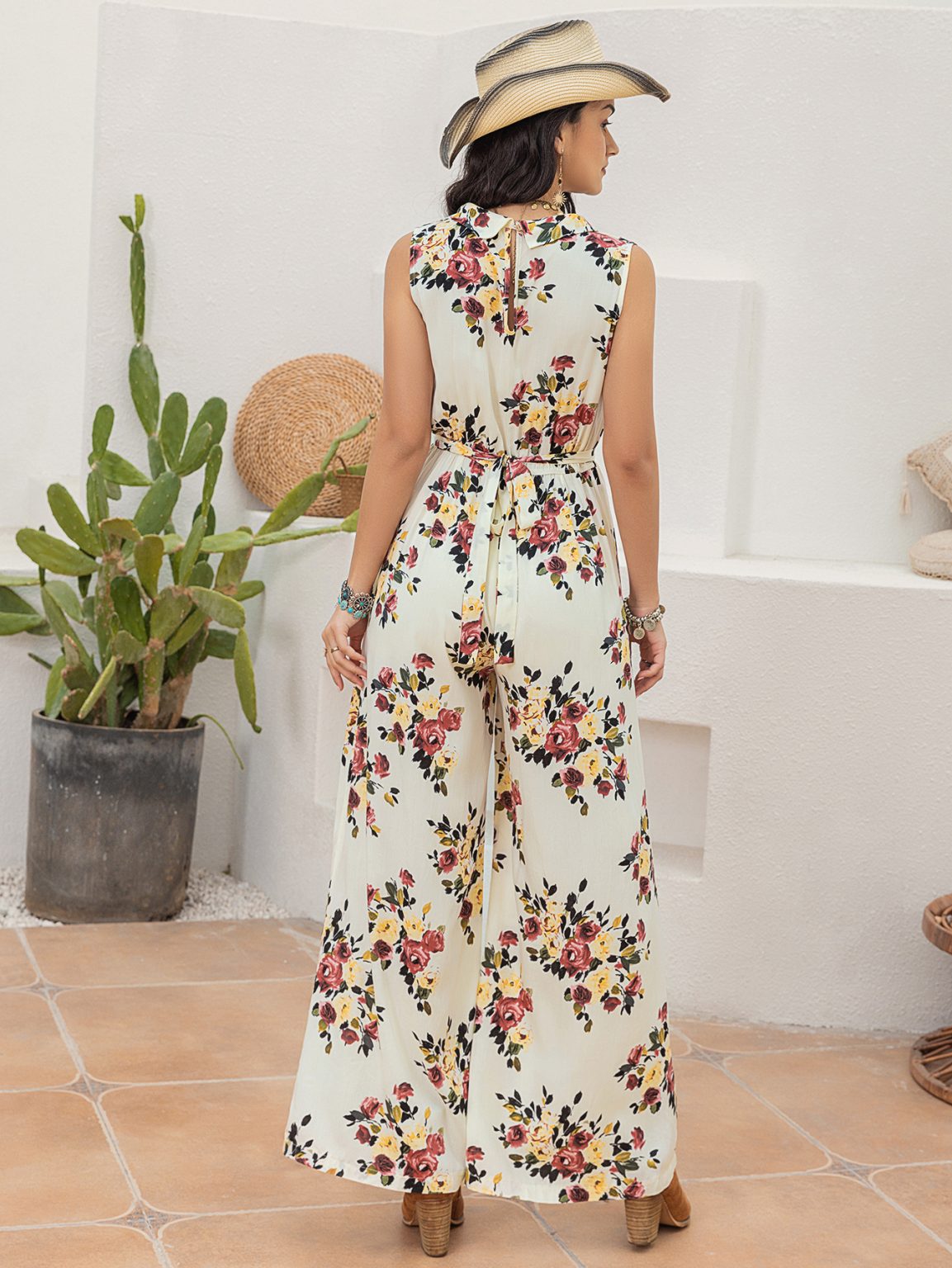 Women's Printed Sling Jumpsuit - Fashionable and Comfortable - Image 6