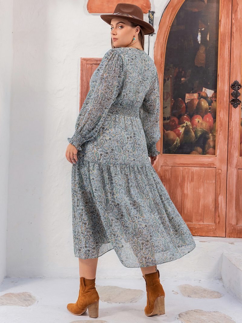 Plus Size Casual Maxi Dress for Effortless Elegance - Image 5