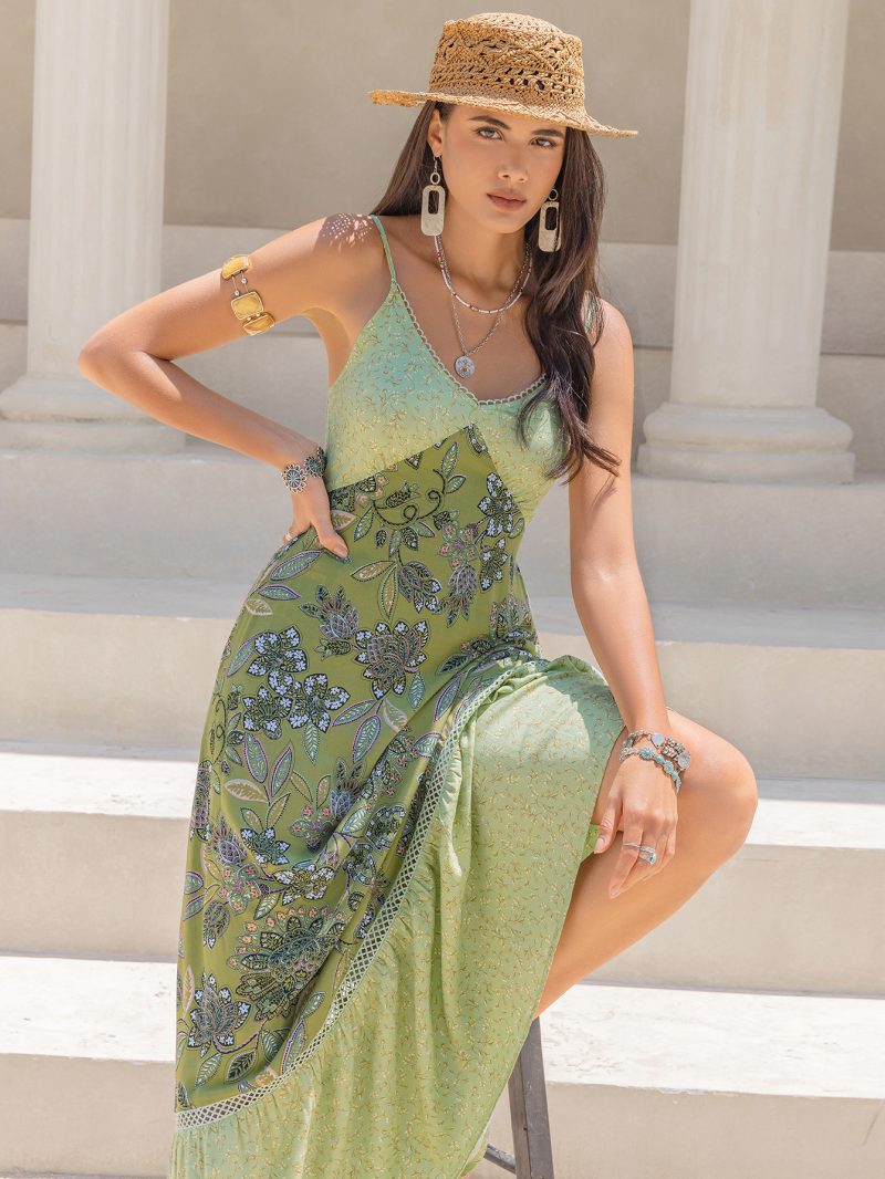 Clearance Special: Spaghetti Strap Floral Print Slim Dress - Image 2