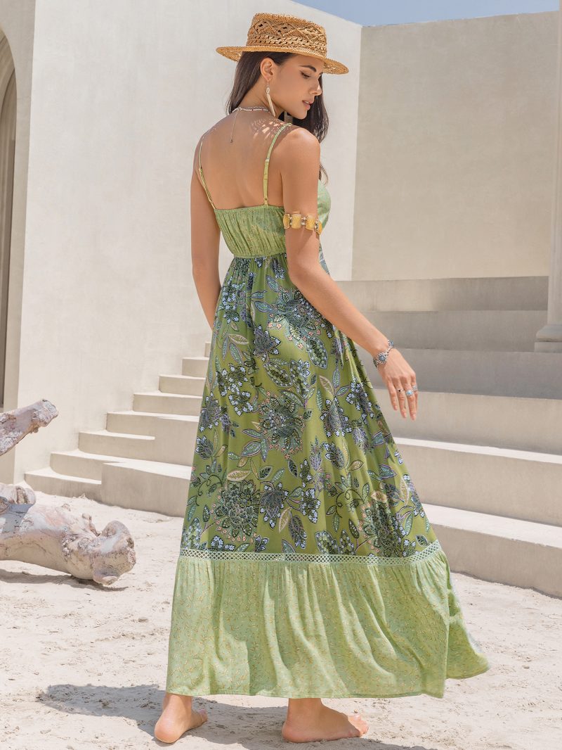 Clearance Special: Spaghetti Strap Floral Print Slim Dress - Image 4