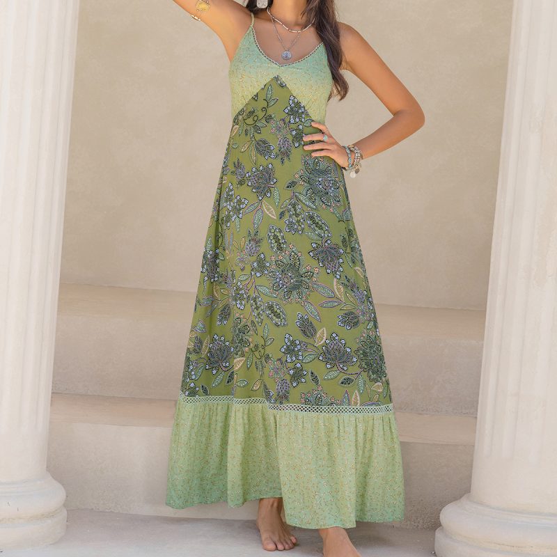 Clearance Special: Spaghetti Strap Floral Print Slim Dress - Image 5