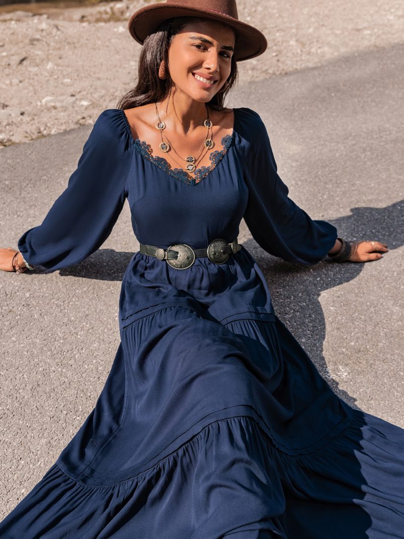 Women's Autumn/Winter Long Sleeved Dress - Image 4