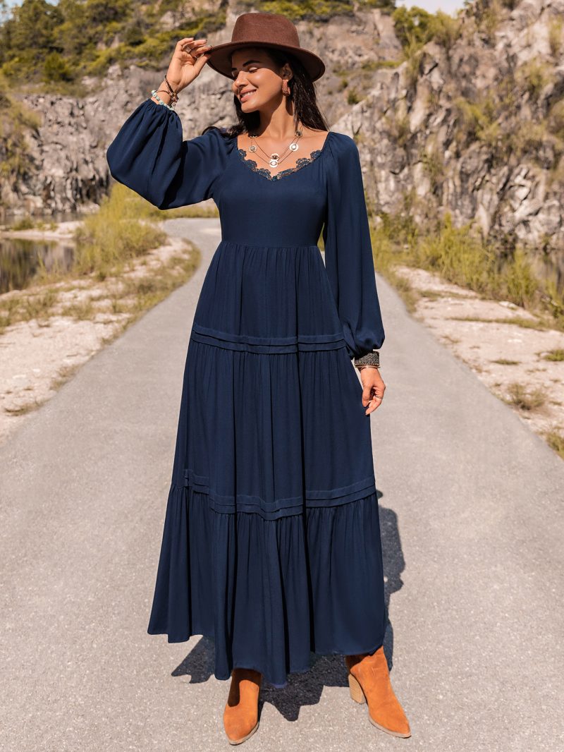 Women's Autumn/Winter Long Sleeved Dress - Image 5