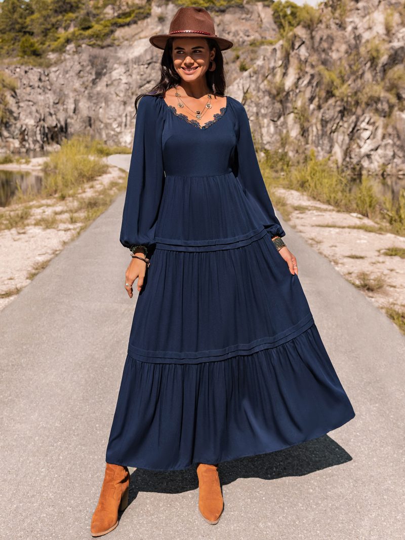 Women's Autumn/Winter Long Sleeved Dress - Image 6