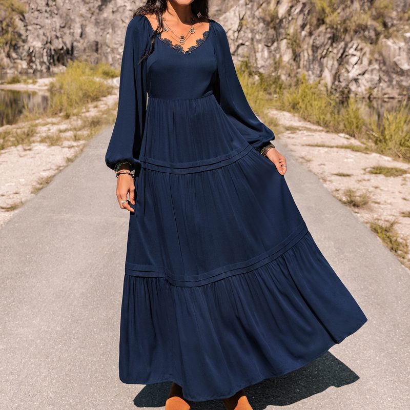 Women's Autumn/Winter Long Sleeved Dress - Image 7