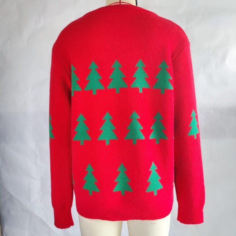 Christmas Tree Jacquard Pullover - Image 7