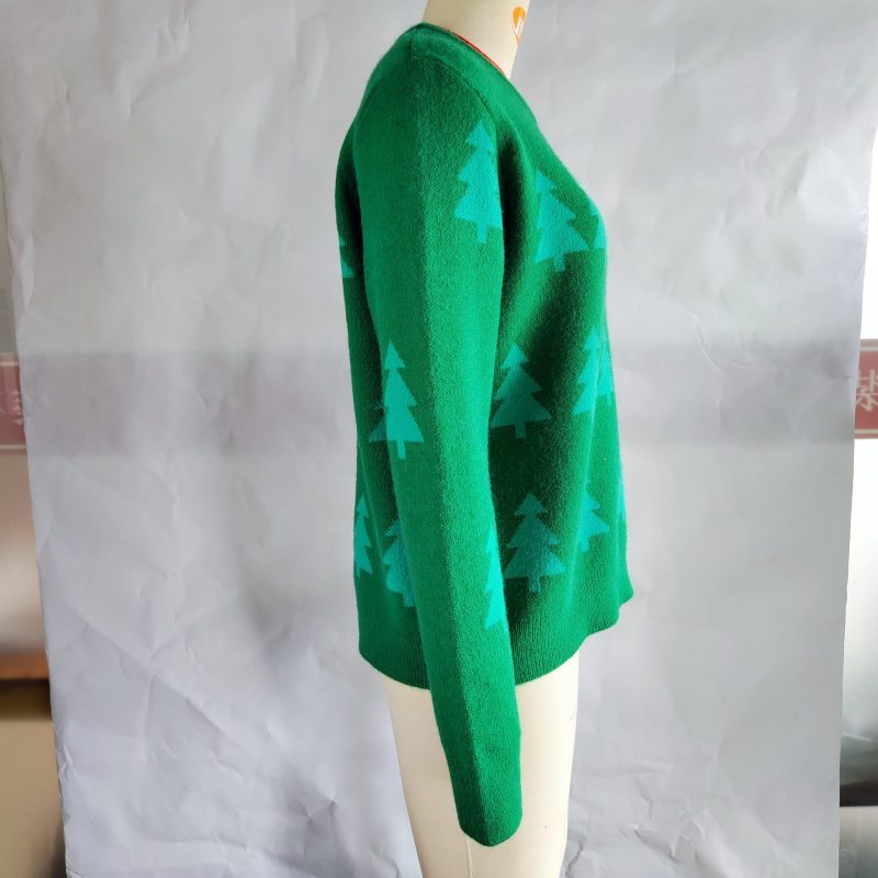 Christmas Tree Jacquard Pullover - Image 9