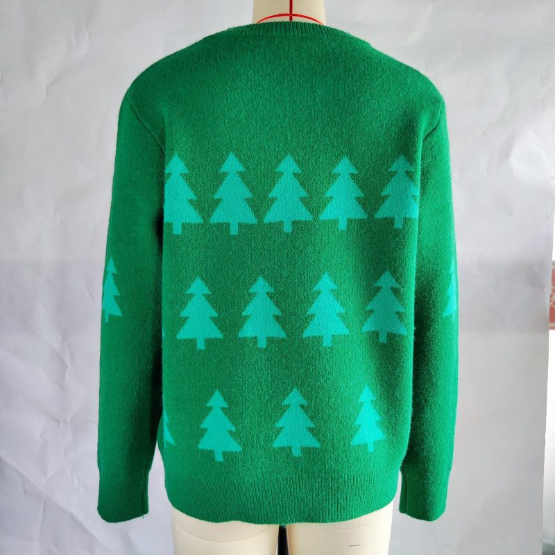Christmas Tree Jacquard Pullover - Image 10