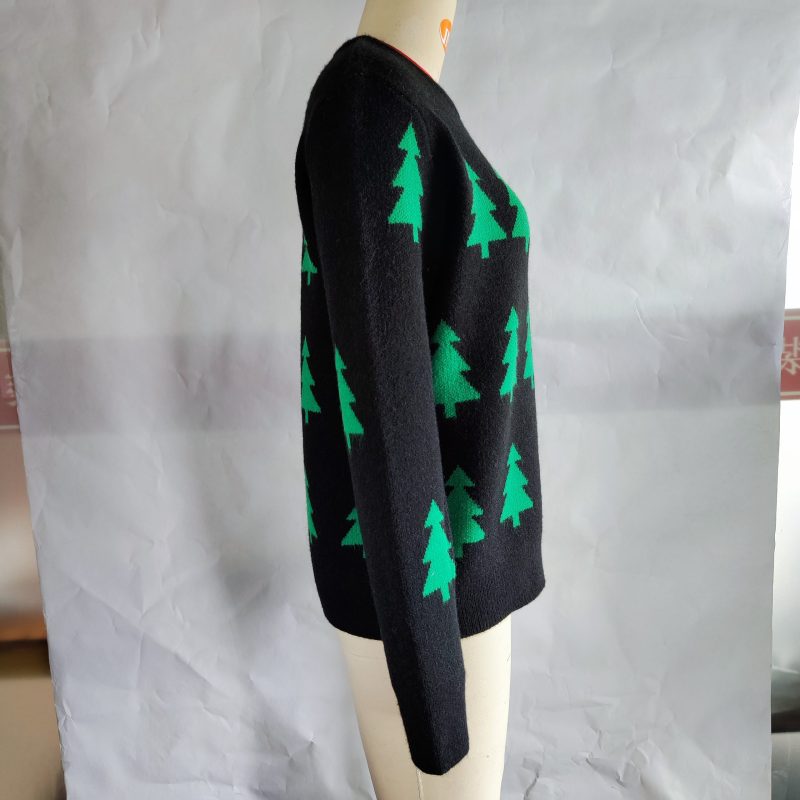 Christmas Tree Jacquard Pullover - Image 12