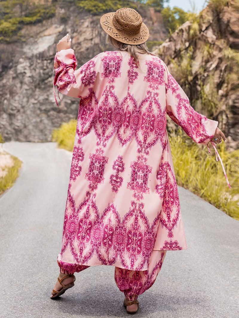 Printed Plus Size Autumn-Winter Two-Piece Set - Image 6
