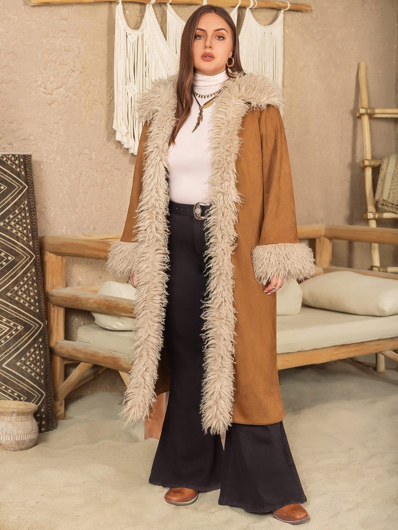 Fashionable Plus Size Fluff Jacket for Autumn-Winter - Image 7