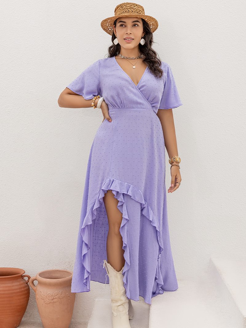 Plus Size Slim Fit Sexy Commuting Wear Dress for Women - Image 4