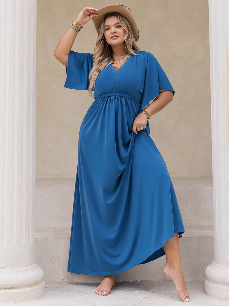 Elegant A-Line Plus Size Office Dress - Image 3