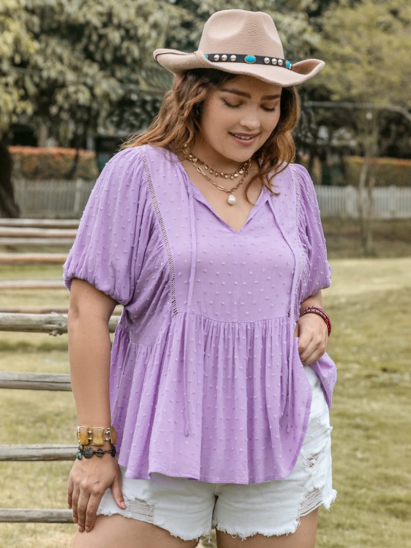 Bohemian Vacation Puff Sleeve Top - Image 2