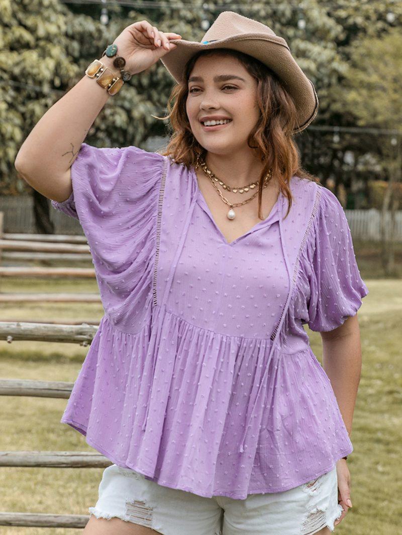 Bohemian Vacation Puff Sleeve Top - Image 3