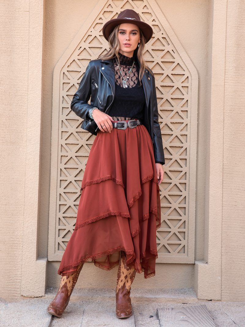 Timeless Elegance: Mixed Batch Easy-to-Match Slimming Retro Skirt for Ladies - Image 2