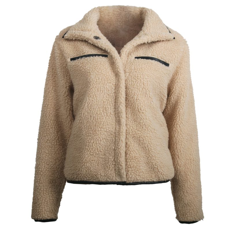 Lamb Wool Fleece Fur Plush Coat - Image 4