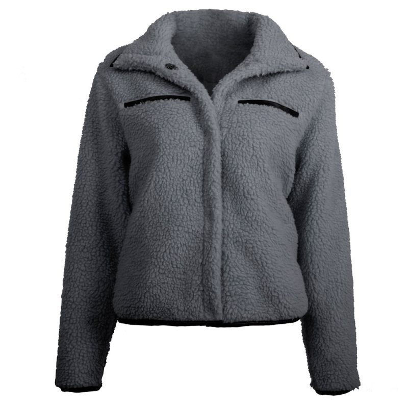 Lamb Wool Fleece Fur Plush Coat - Image 3