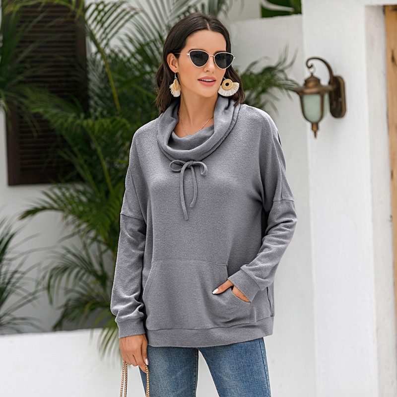 Cashmere Loose Long Sleeve Pullover Sweatshirt - Image 7