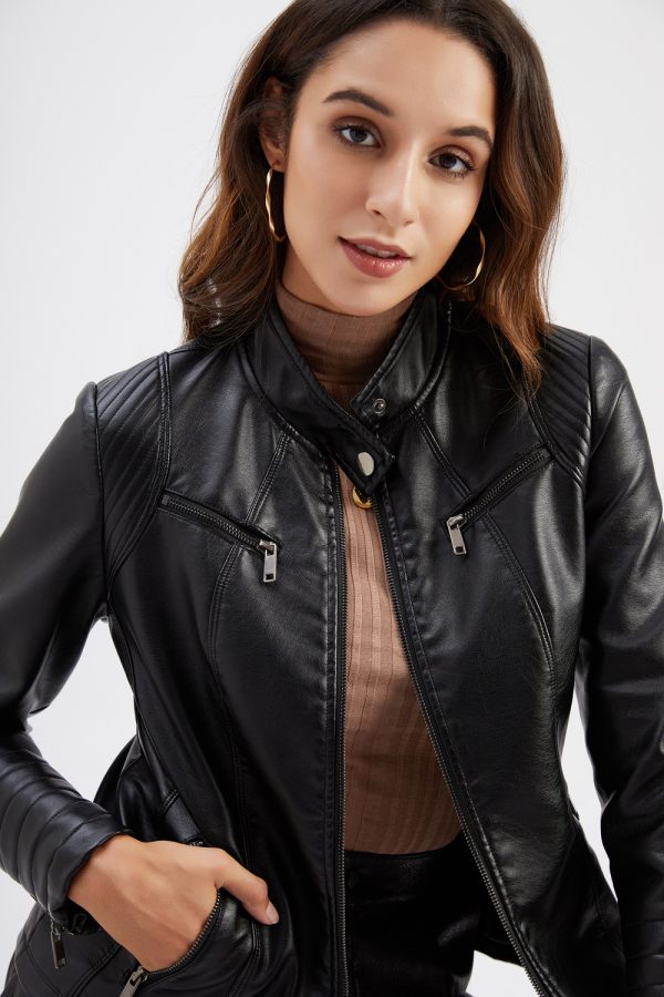 New Spring/Autumn Leather Jacket for Women - Image 7