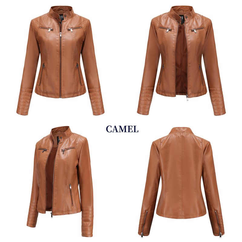 New Spring/Autumn Leather Jacket for Women - Image 8