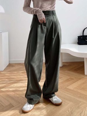 High Waist Wide-Leg Work Pant