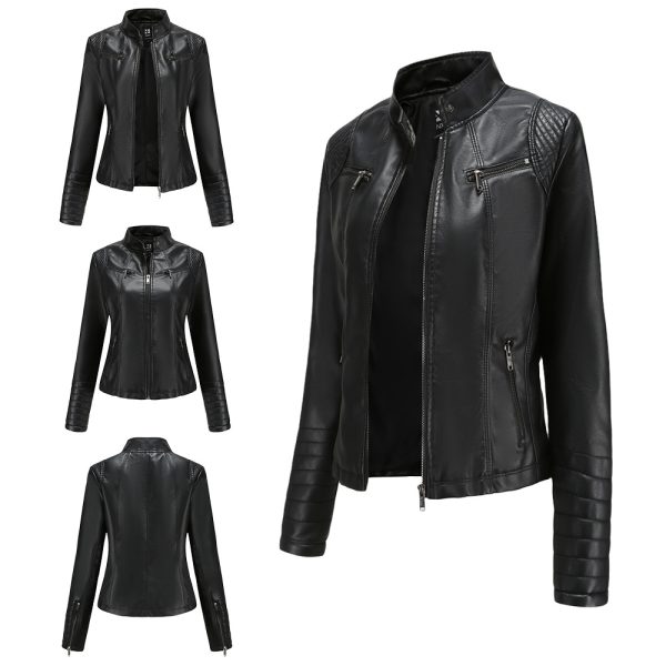 New Spring/Autumn Leather Jacket for Women - Image 4