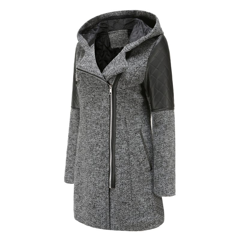Hooded Woolen Coat for Women in Autumn/Winter - Image 5