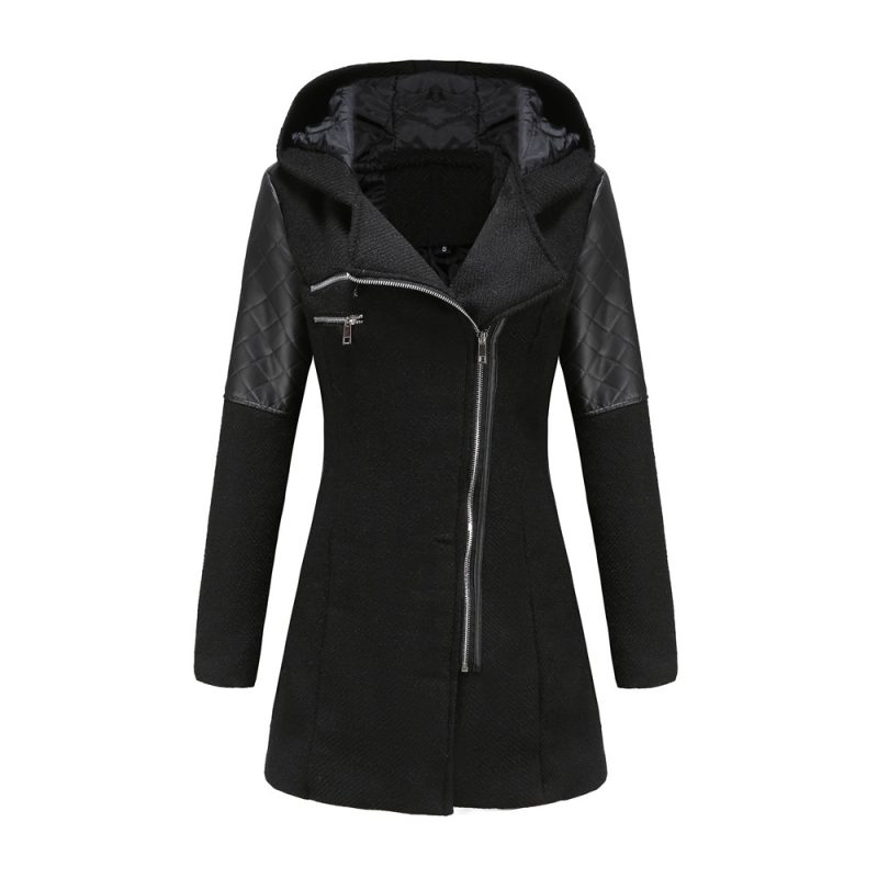 Hooded Woolen Coat for Women in Autumn/Winter - Image 6