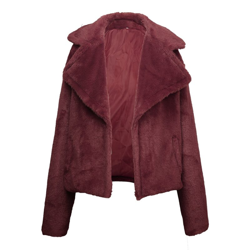 Faux Fur Fox Fur Plush Coat - Image 3