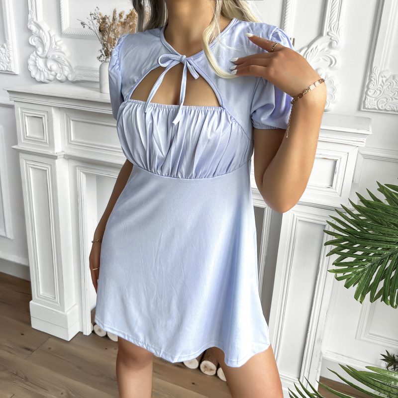 Puff Sleeve Summer Dress for Women - Image 2