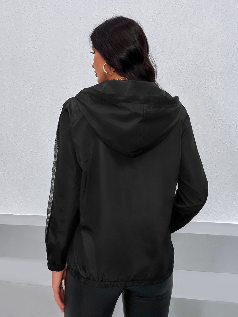 Hooded Long-Sleeved Zipper Sweater - Image 2