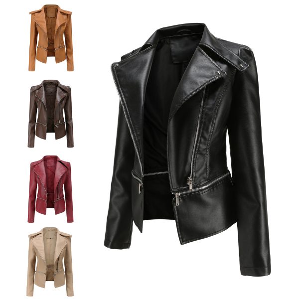 New Leather Coat with Detachable Hem for Women - Image 2