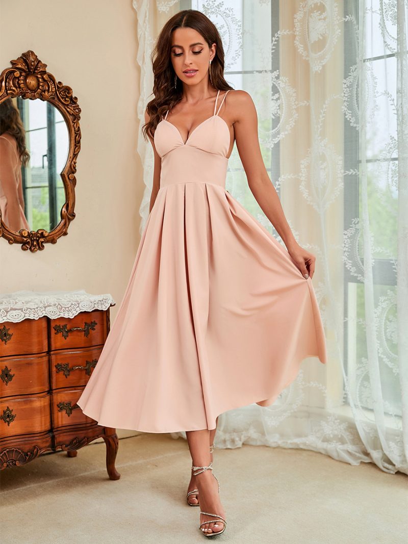 Criss Cross Suspenders Swing Dress - Image 6