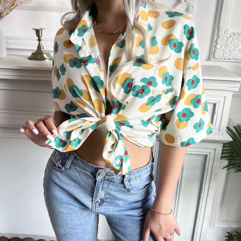 Printed Shirt for Women - Perfect for Spring/Summer - Image 6