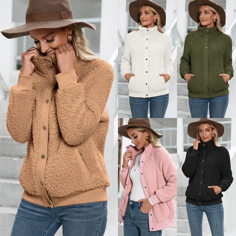 Double-Sided Plush Lamb Wool Coat - Image 5