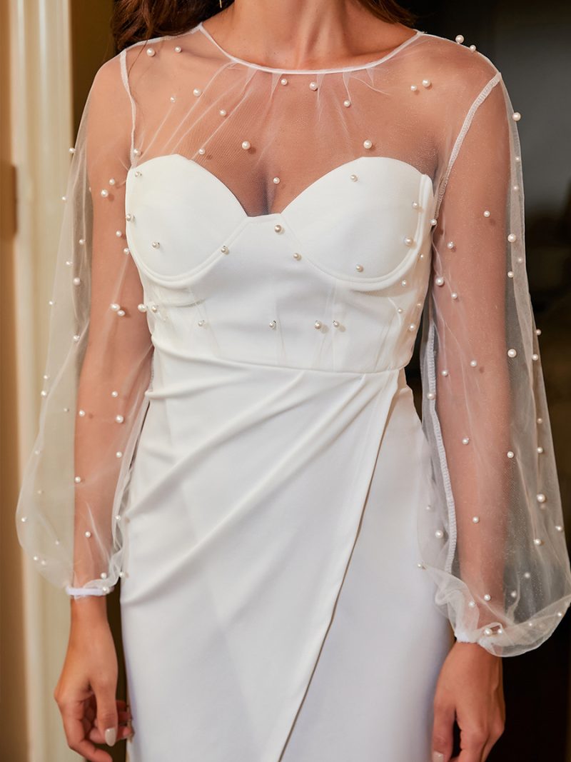 Pearl Tube Top Sheath Dress - Image 6