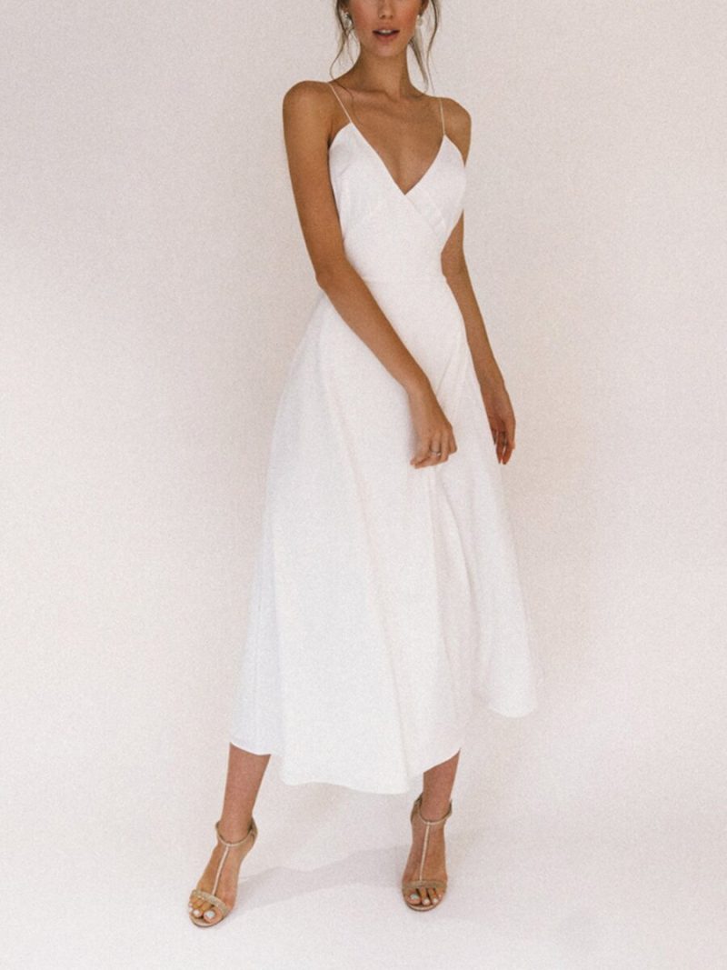 Sexy Suspenders Split Dress - Image 2