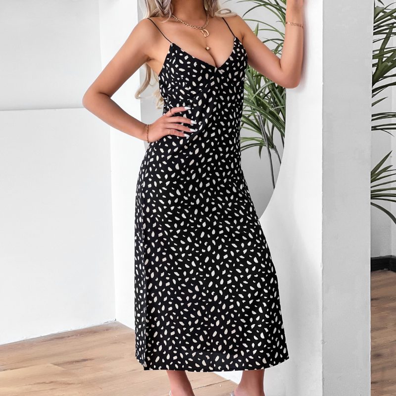 Sleeveless Split Dress for Women" - Image 2