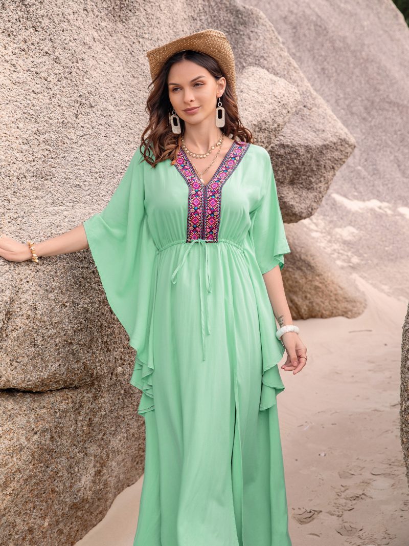 French Royal Loose Casual Silk Dress for Spring/Summer - Image 3