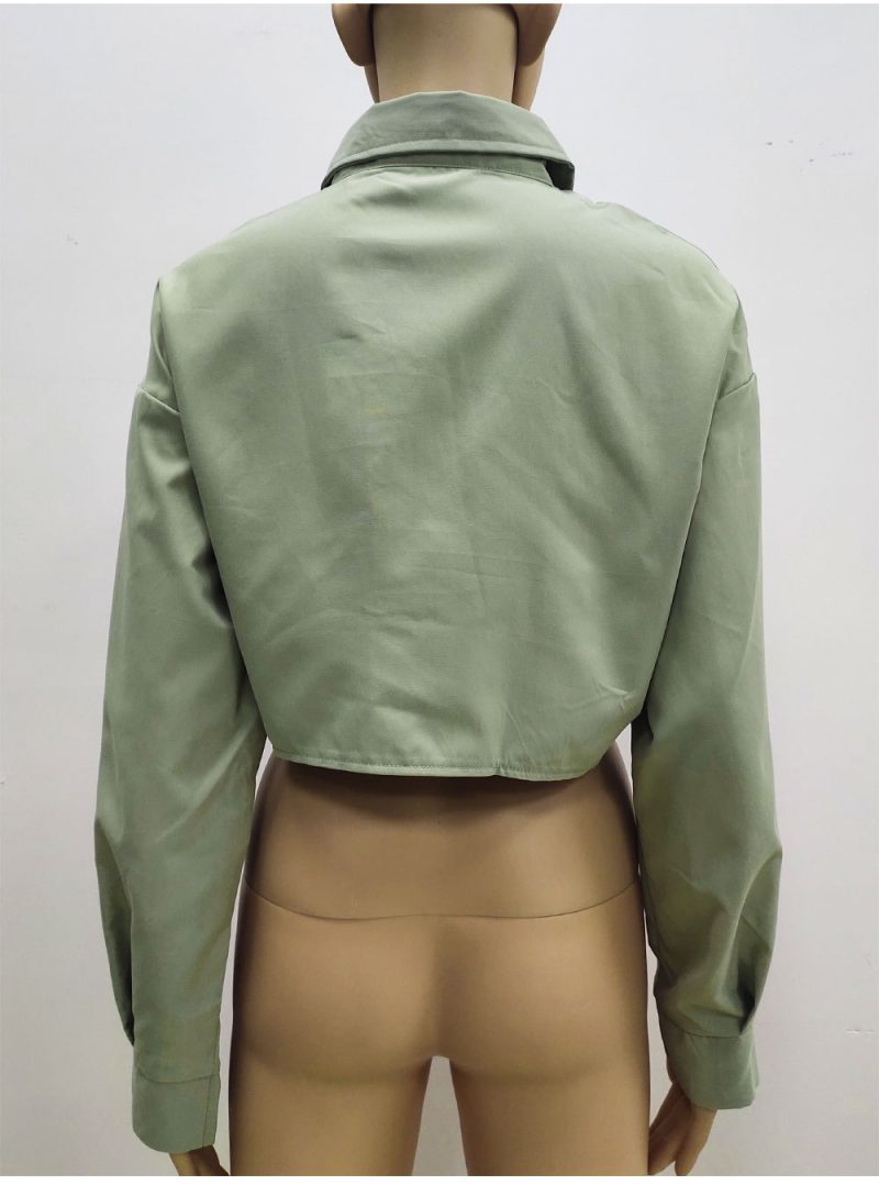 Irregular Asymmetric Long Sleeve Shirt for Women - Image 6
