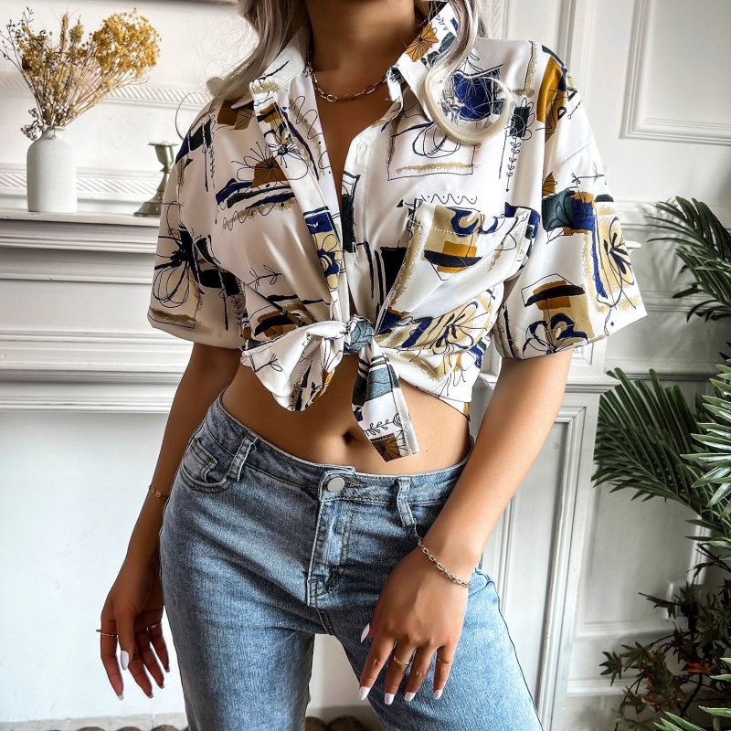 Printed Shirt for Women - Perfect for Spring/Summer - Image 8