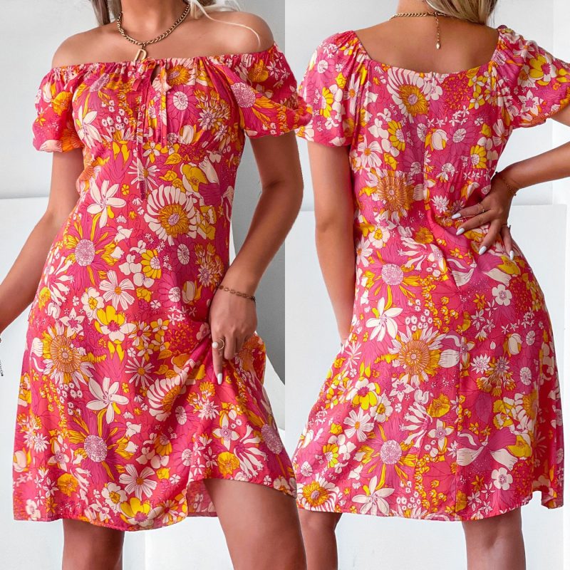 Printed Elegance: Rayon Women's Dress - Image 4