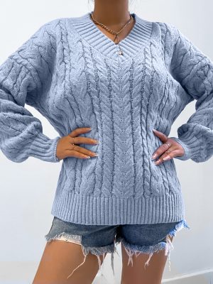 V-Neck Sweater for Women in Fall/Winter