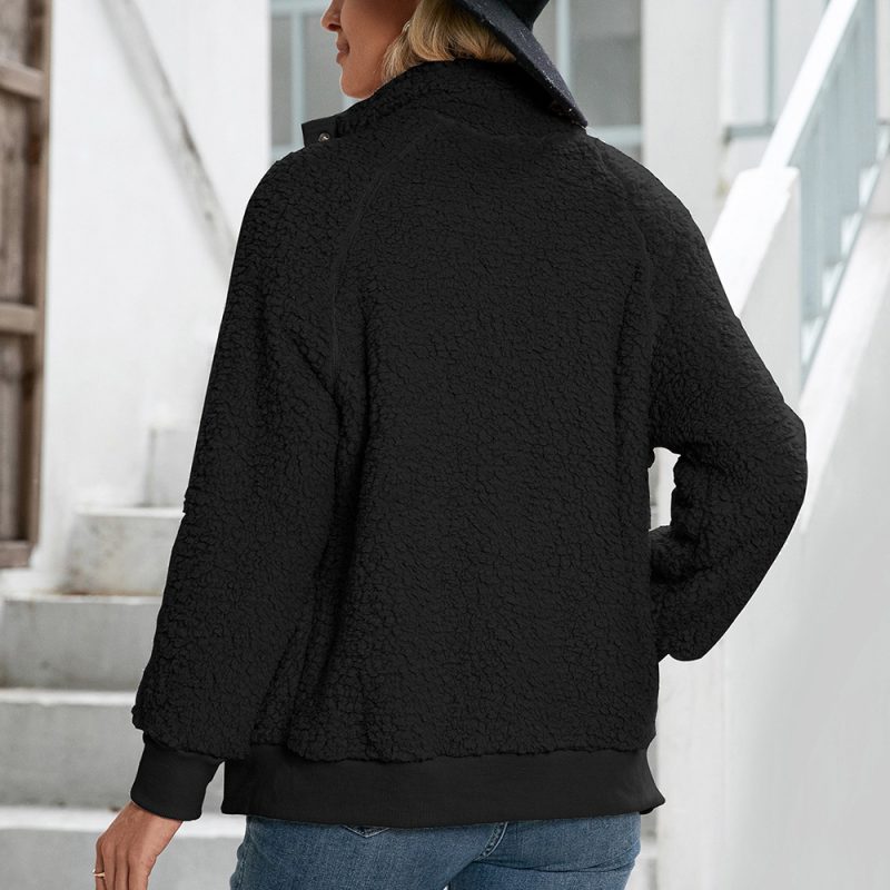 Double-Sided Plush Lamb Wool Coat - Image 3