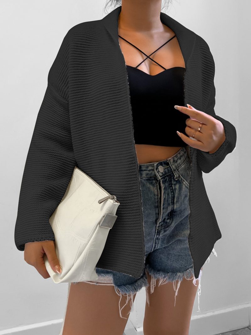 Lace-Up Knitted Coat for Women in Autumn/Winter - Image 5