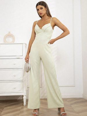 Graceful Sling Sleeveless Backless Jumpsuit