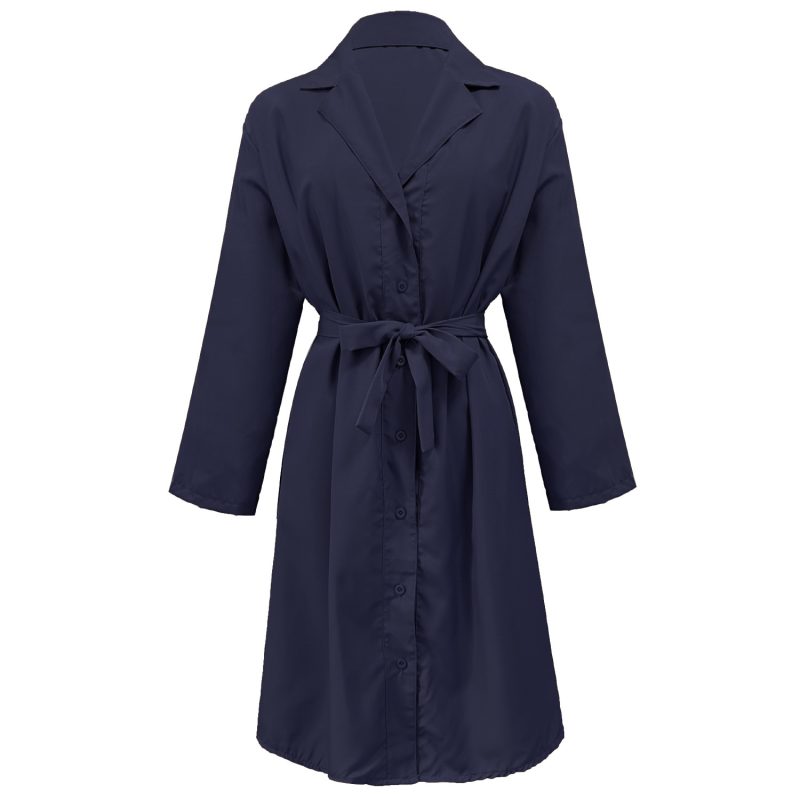 Classic Belted Long Coat for Women in Autumn/Winter - Image 4